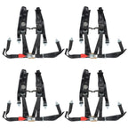4 Pack ATV Seat Belt Harness 4 Point 2" Padded Black For Polaris RZR XP S 4 1000