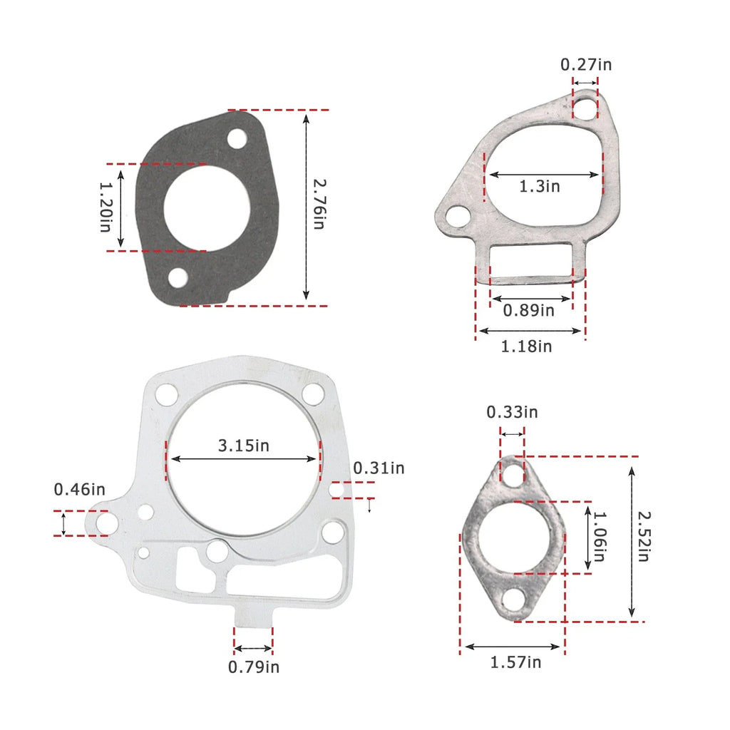 Kawasaki FR730V Gasket Kit 11004-7026 for FR651V FR691V Lawn Mower Engines