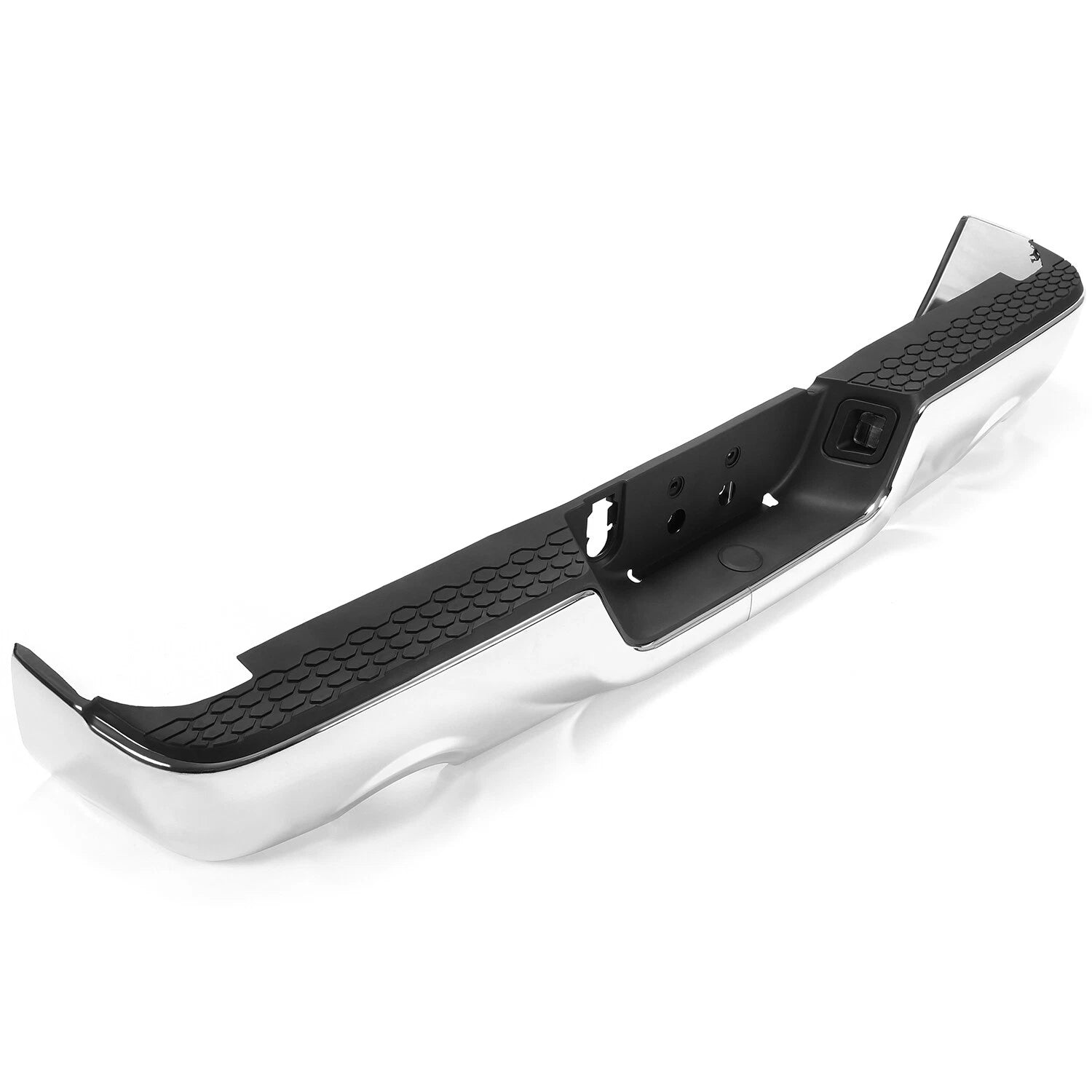 Chrome Rear Step Bumper W/ Dual Exhaust for 2009–2018 Ram 1500 Classic Dodge 2019–2023 W/O Sensor