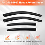 For 2018-2022 Honda Accord Sedan 4-Door Window Visor Vent Rain Guards Deflector