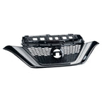 Front Bumper Upper Grille Chrome For 2017-2019 Nissan Versa Note 623109ME0A