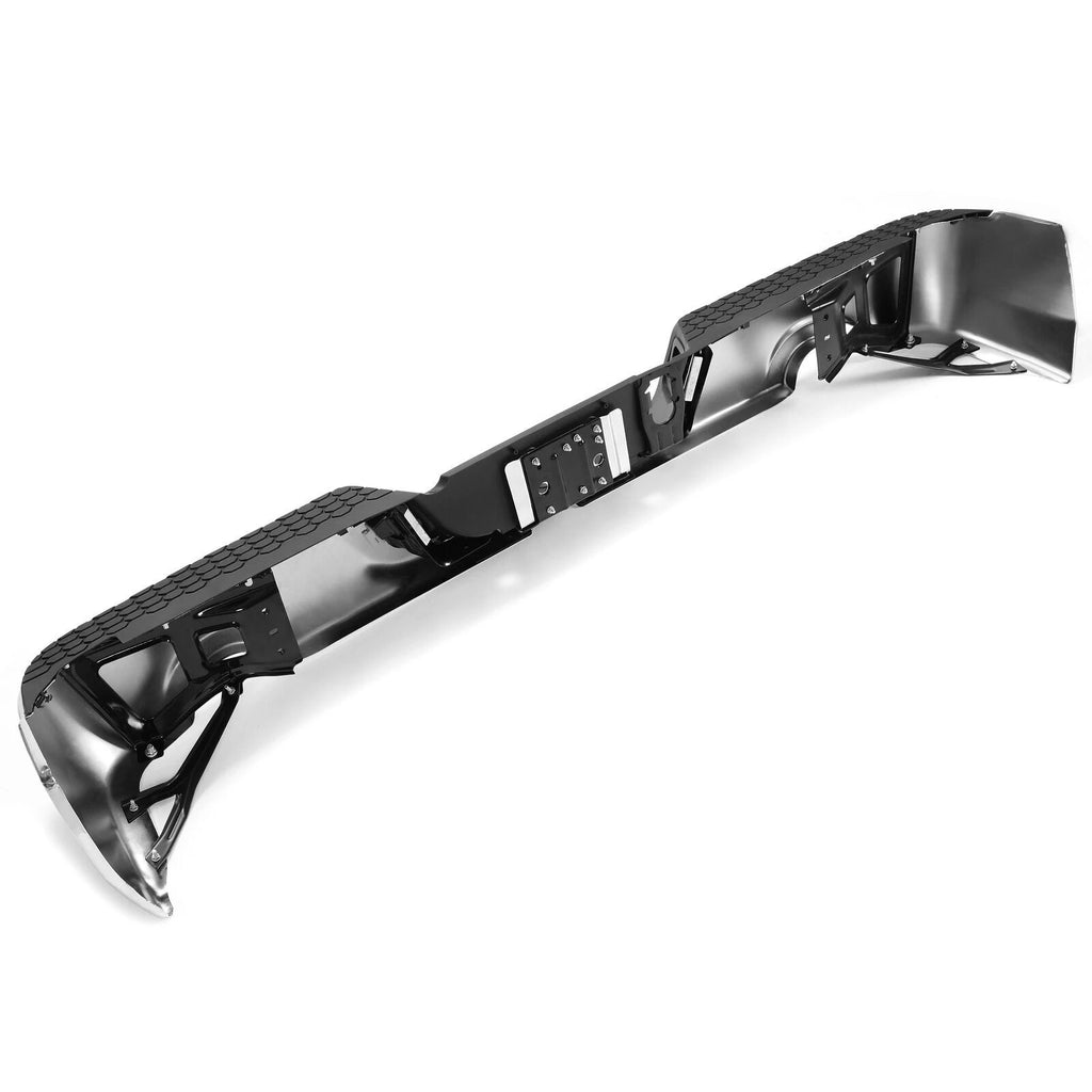 Chrome Rear Step Bumper W/ Dual Exhaust for 2009–2018 Ram 1500 Classic Dodge 2019–2023 W/O Sensor