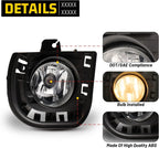 For 2014 2015 2016 Toyota Scion TC/ZELAS Fog Lights Lamps Pair w/Wiring Switch