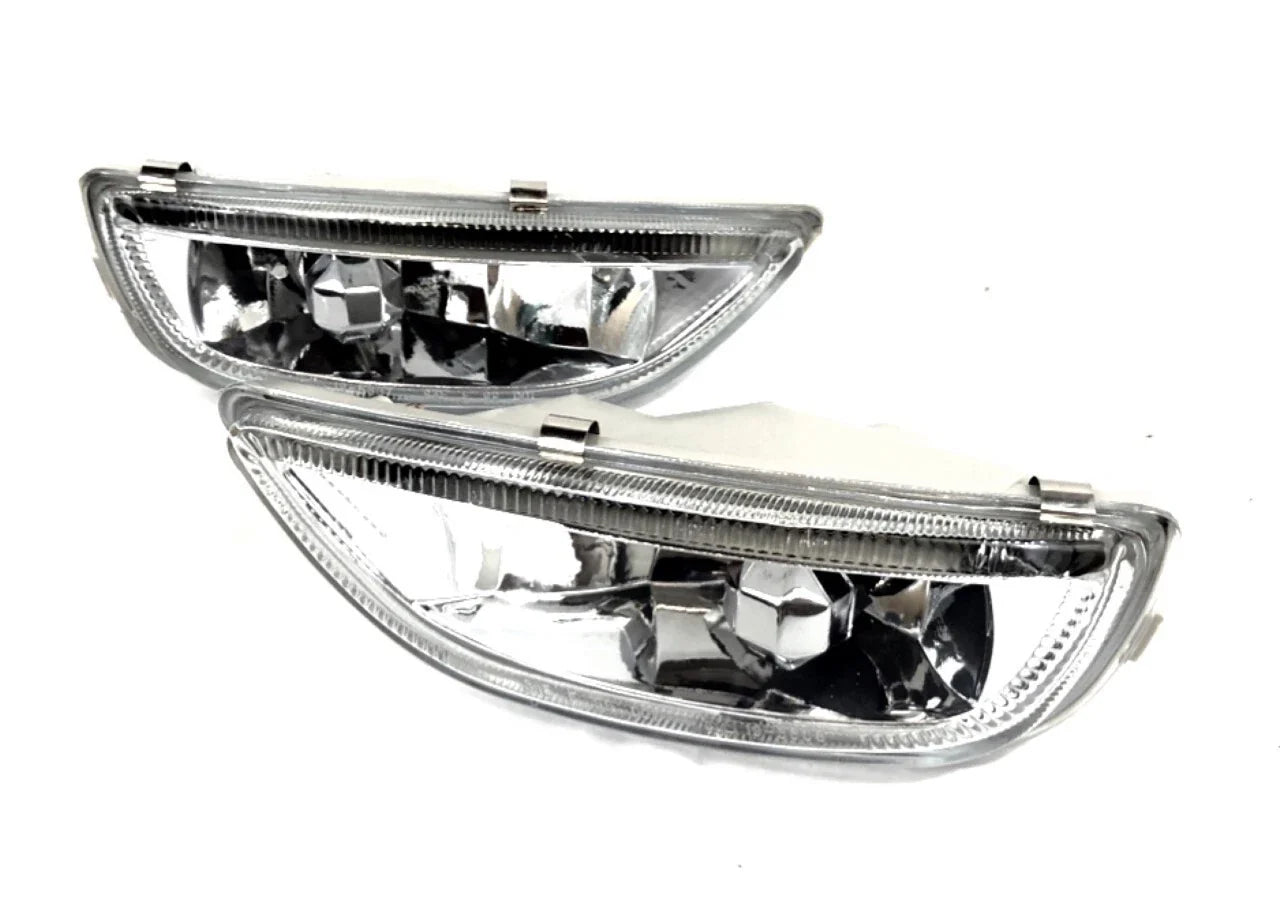 For 2001-2002 Toyota Corolla Front Bumper Fog Lights Driving Lamps Assembly Pair