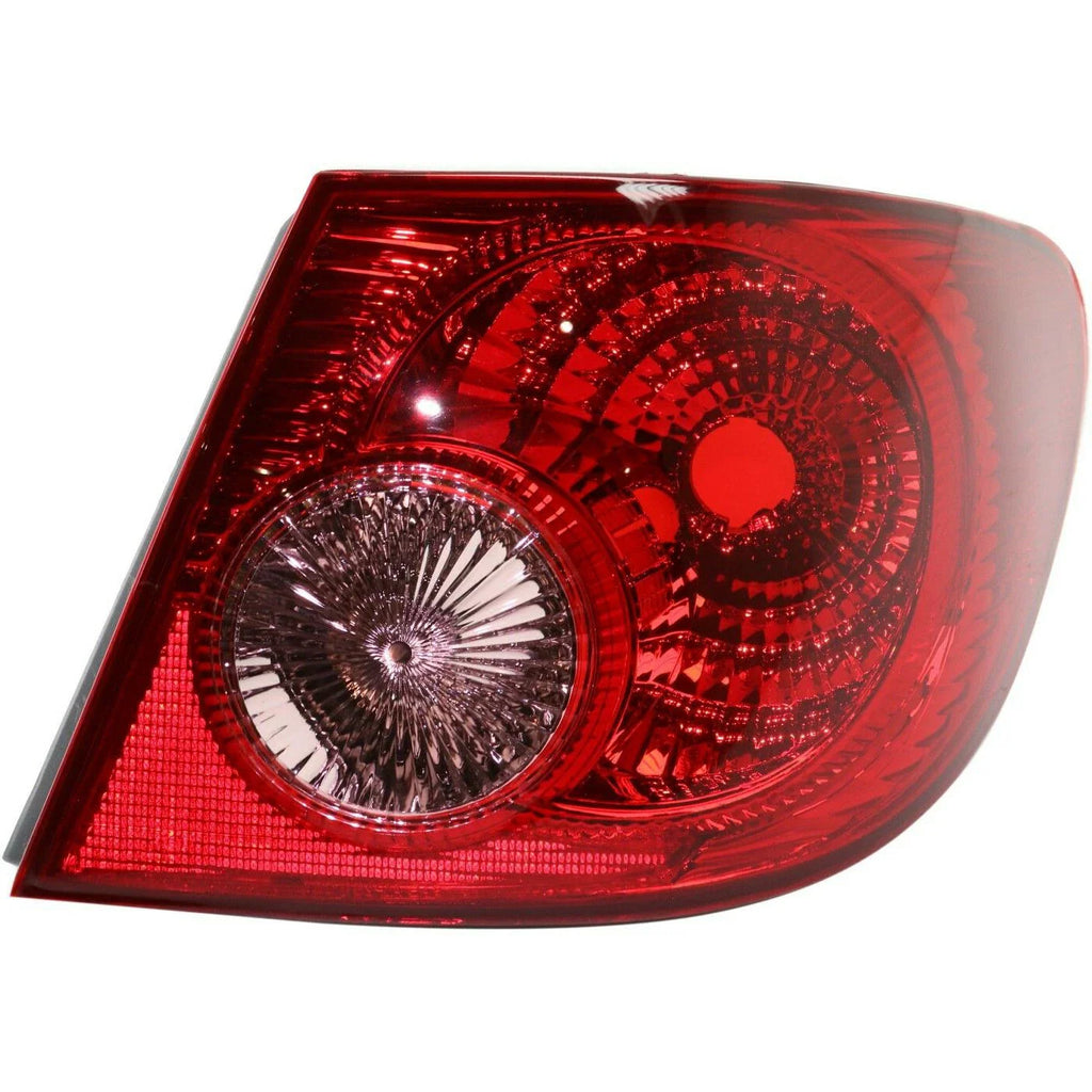 Outer Inner Tail Lights Clear Lens for 2003-2008 for Toyota Corolla Right Side