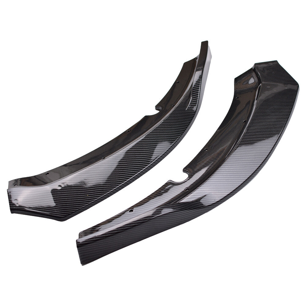 Front Bumper Lip Splitter Spoiler For Dodge Charger SRT 15-23 Carbon Fiber Style