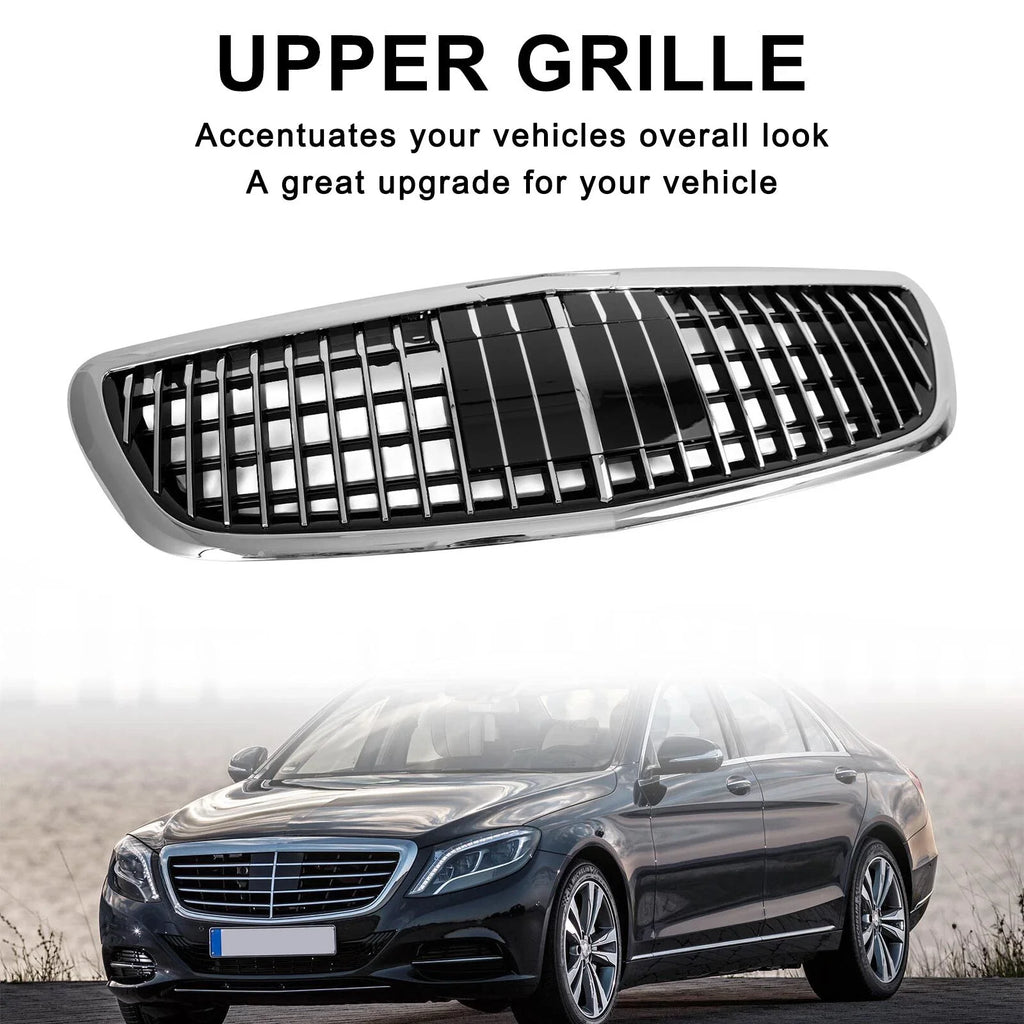Chrome Front Grille MayBach W/ACC for 2014-2020 for Mercedes Benz S-Class W222