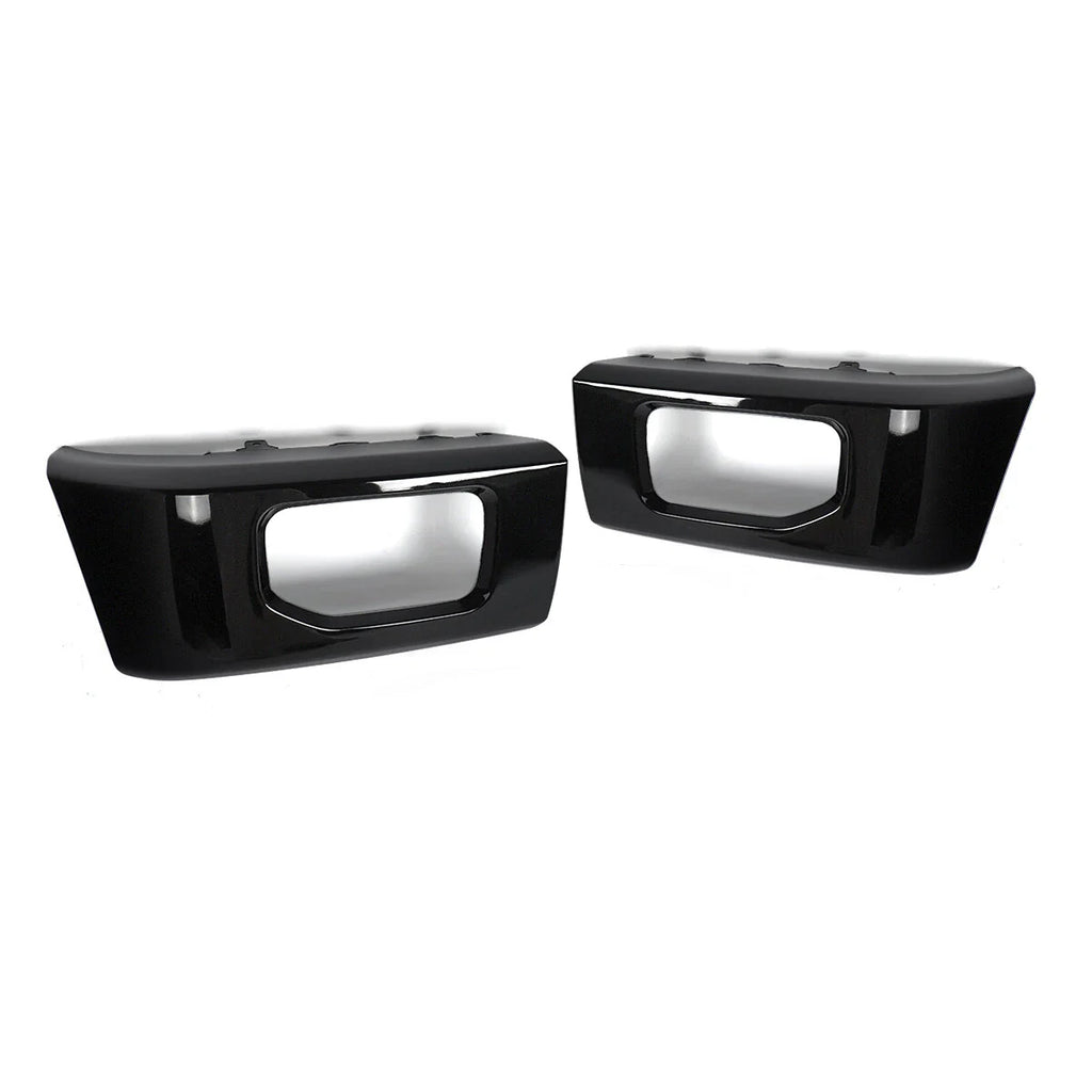 For Ford F-150 2015-2017 Front Upper Grille+Bumper Face Bar End Side Gloss Black