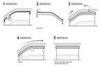 For 2018-2022 Honda Accord Sedan 4-Door Window Visor Vent Rain Guards Deflector