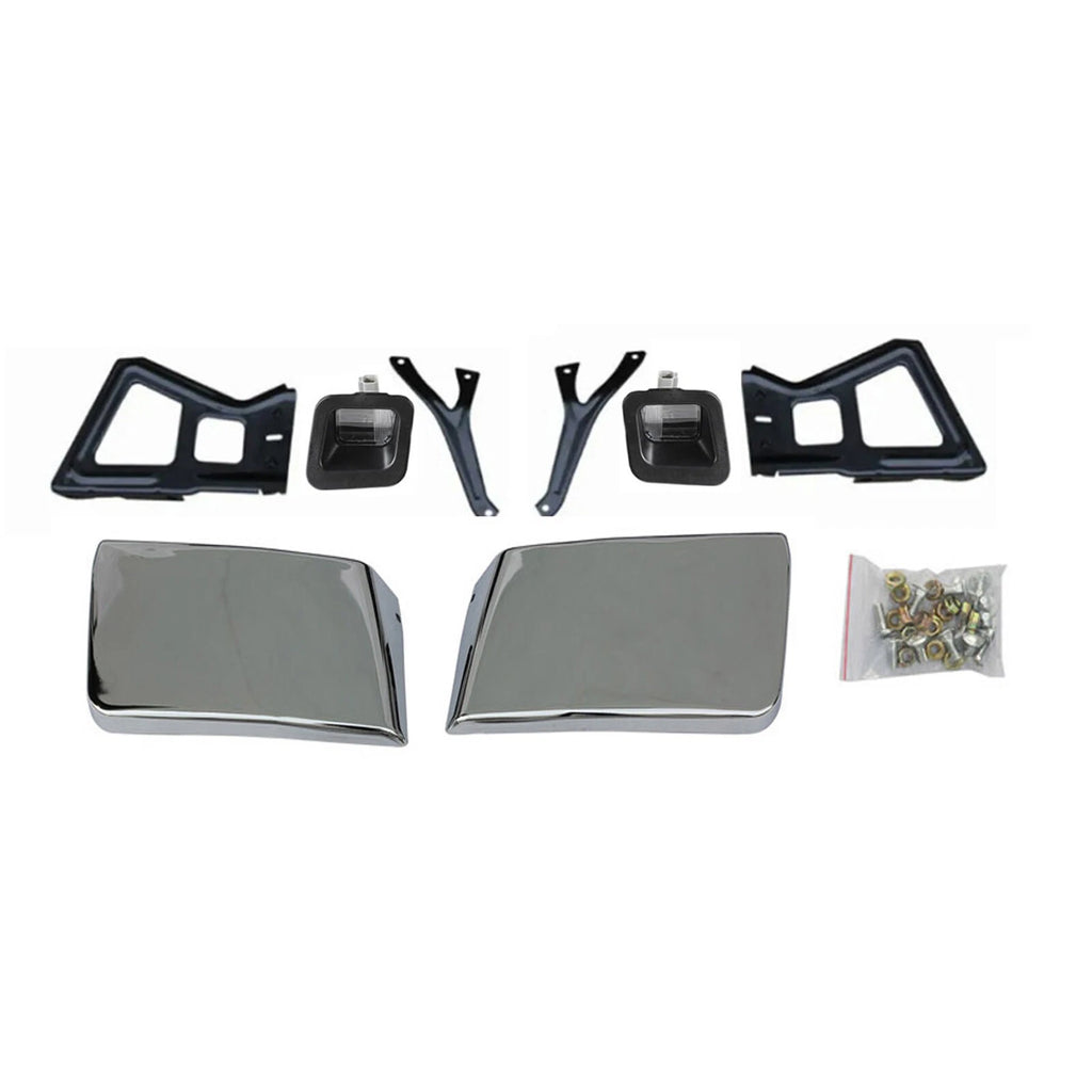 Chrome Rear Step Bumper w/Dual Exhaust & Sensor Holes for 2009-2018 Dodge RAM 1500