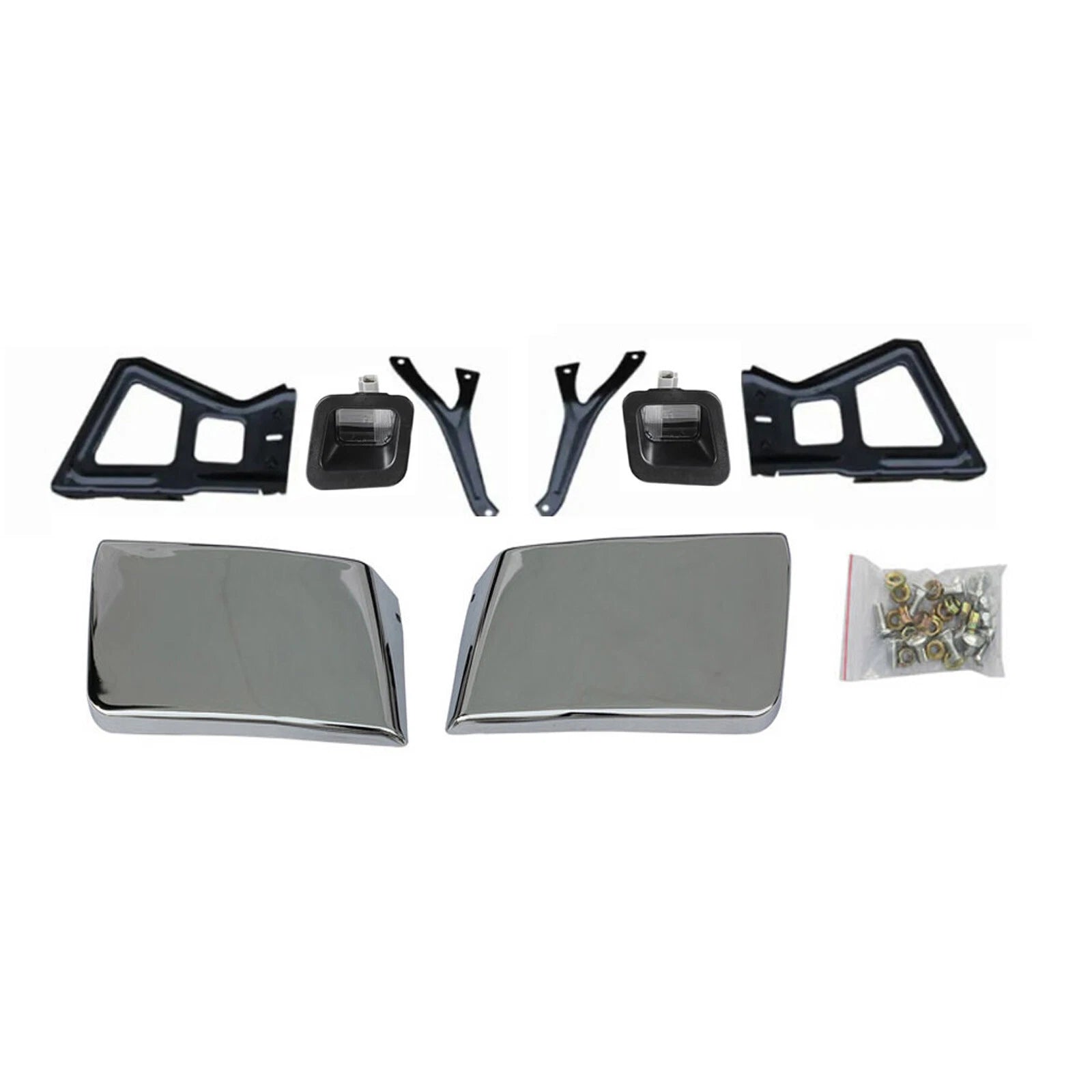 Chrome Rear Step Bumper w/Dual Exhaust & Sensor Holes for 2009-2018 Dodge RAM 1500