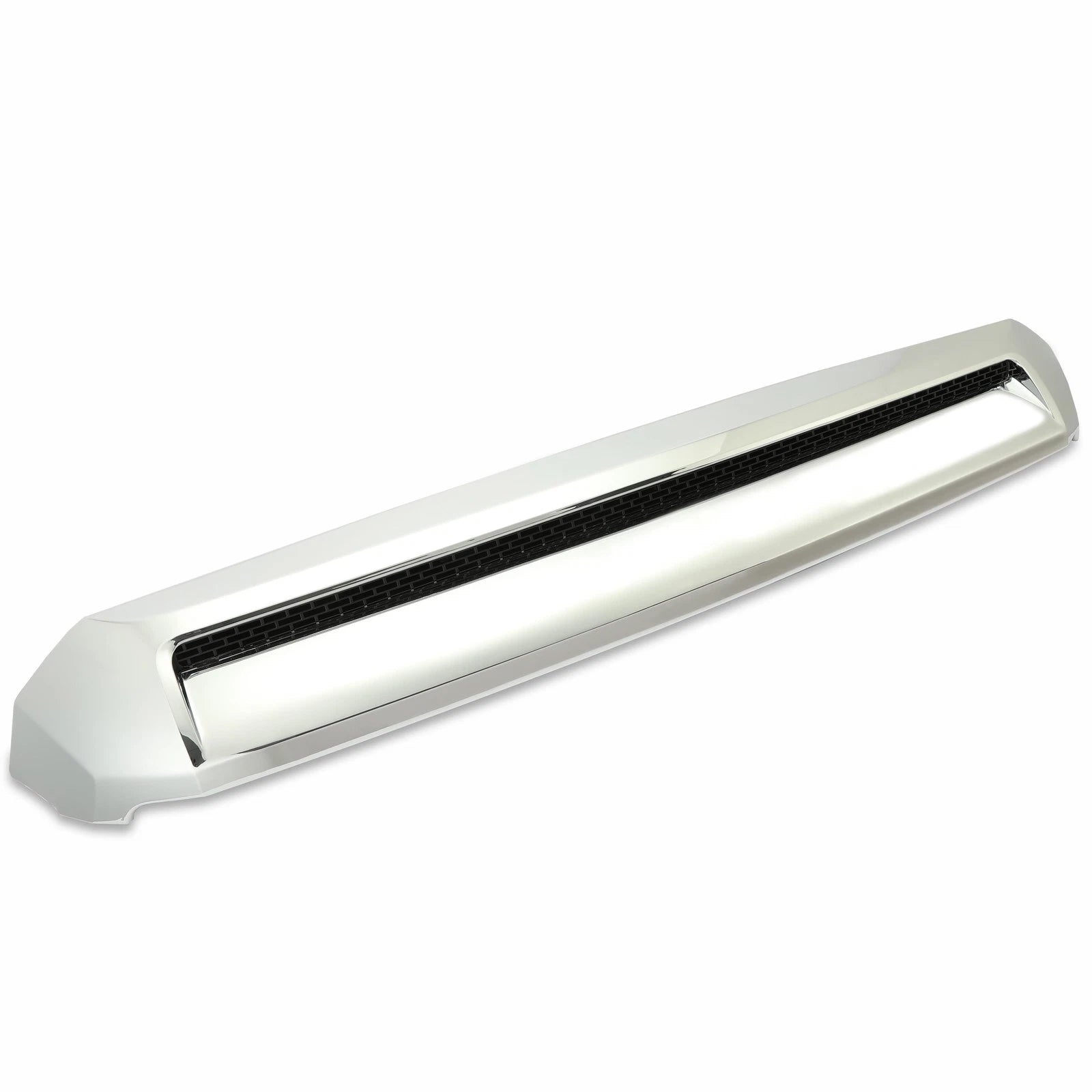 For Toyota Tundra 14-21 Front Molding Upper Grille Hood Bulge Scoop Chrome ABS