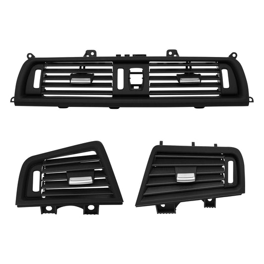 3X Front Air Grille Center Dash AC Vent Set For BMW F10 F11 520i 528i 550i 535i