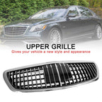 Fit 2014-2020 Mercedes Benz S-Class W222 S450 Chrome Front Grille MayBach W/ACC