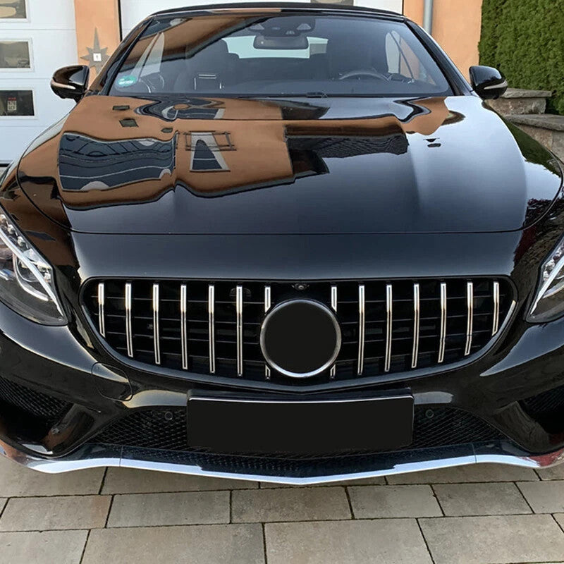 For 2015-2017 Mercedes C217 W217 S500 S550 Coupe AMG S63s GT Style Grille Chrome