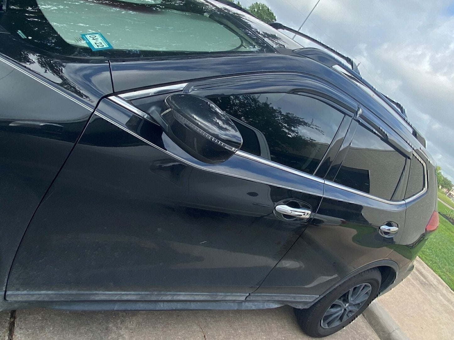 Window Visor Vent Sun Shade Rain Guards Deflectors For Nissan Rogue 2014-2020