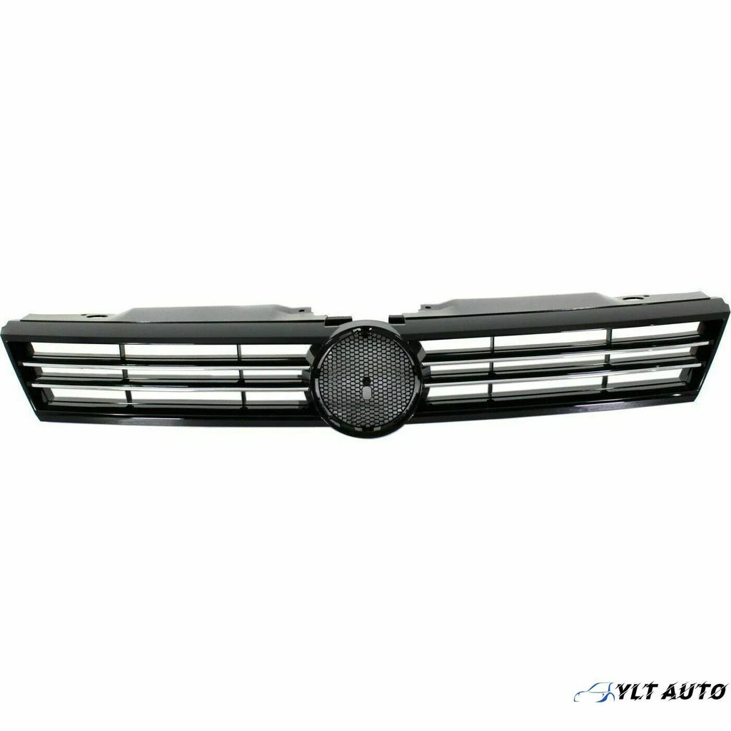 For 11 2011-2014 VW Volkswagen Jetta Upper & Lower Grille & Fog Light Covers SET