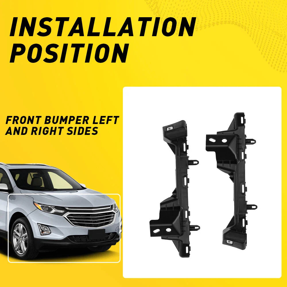 Front Bumper Reinforcement Pair Support Bracket for 2018-2022 for Chevrolet