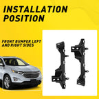 Front Bumper Reinforcement Pair Support Bracket for 2018-2022 for Chevrolet