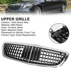 Chrome Front Grille MayBach W/ACC for 2014-2020 for Mercedes Benz S-Class W222