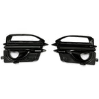 For 2014-2017 Infiniti Q50 Sport Front Bumper Gloss Black Fog Lights Cover Bezel