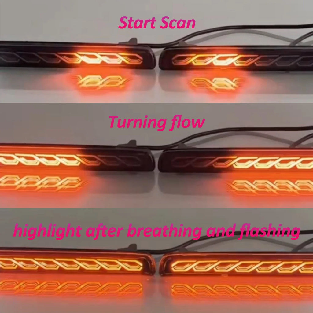 For 2023 2024 Honda CRV LED Side Marker Light + Reflector Tail Lamp Smoked Lens