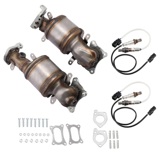 Exhaust Manifold Catalytic Converter W/ O2 Sensor For Honda Pilot 2009-2012 3.5L