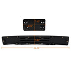 Front Bumper Trim & License Plate Fit For 2015 2016 2017 Ford F-150 F150 Black