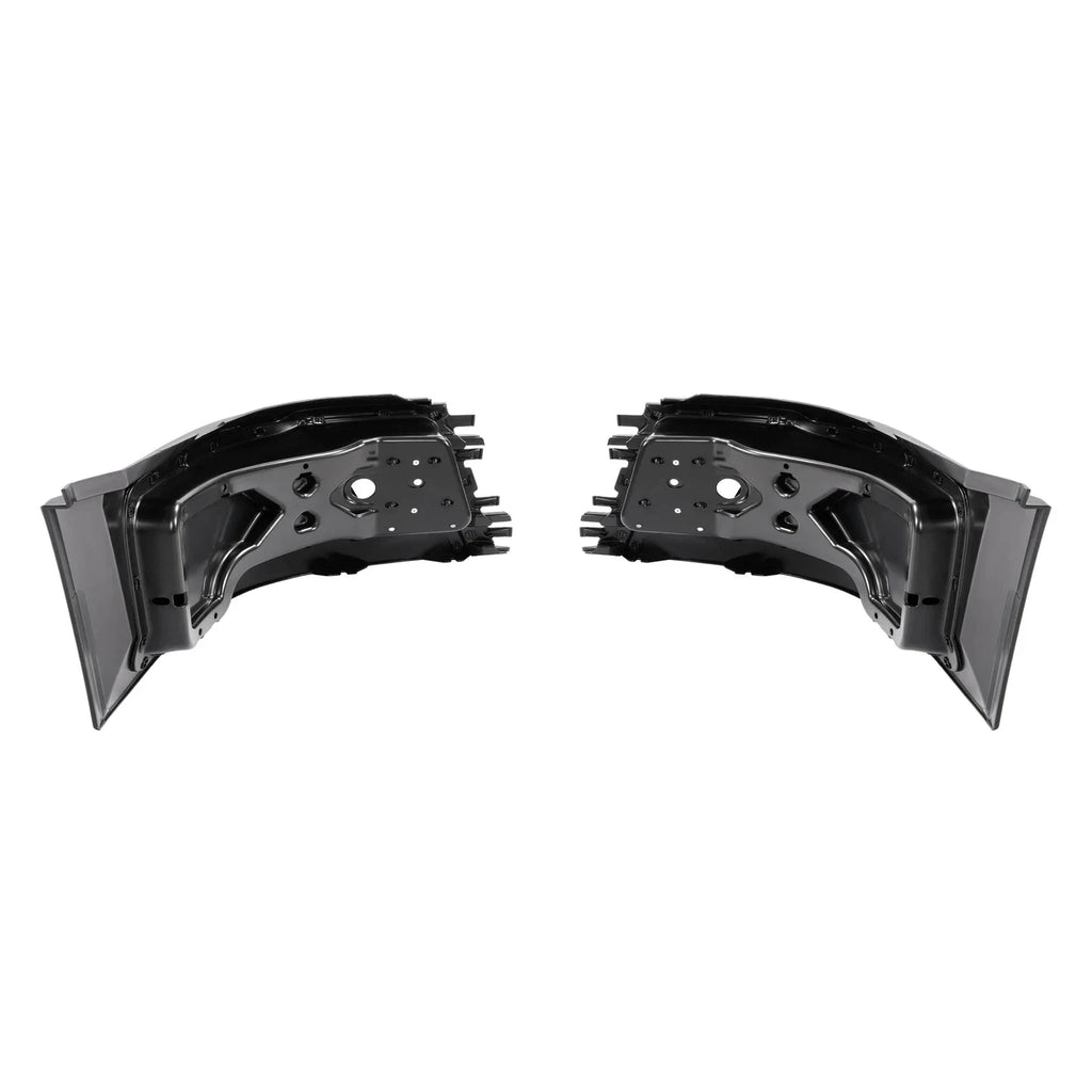 LH+RH Front Bumper End Cap Extension Corner W/Fog Light Hole For Volvo VNL 04-18