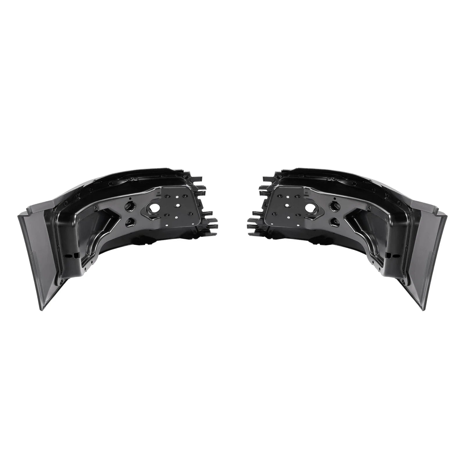 LH+RH Front Bumper End Cap Extension Corner W/Fog Light Hole For Volvo VNL 04-18