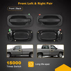 Exterior Door Handles Front Left Right for 1999-2007 for Chevy for GMC Sierra