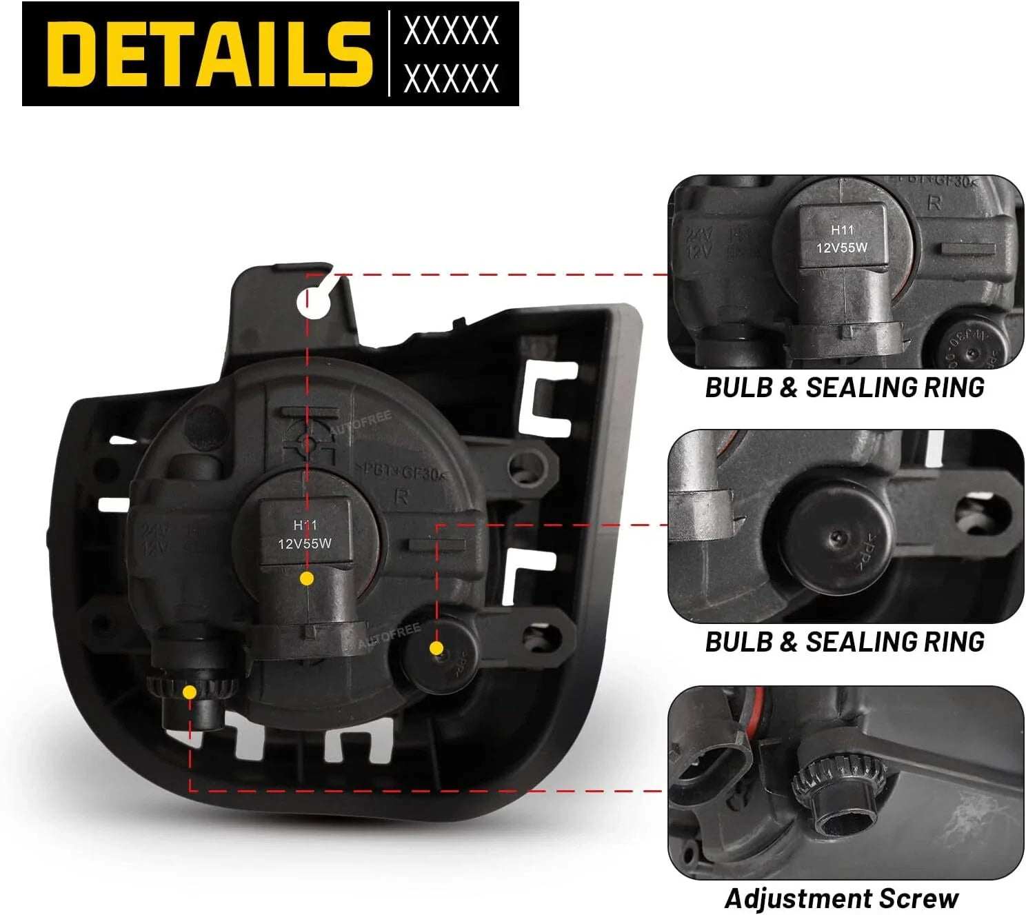 Fog Lights Lamps Pair w/Wiring Switch for 2014-2016 for Toyota Scion TC ZELAS