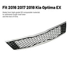 6PCS For 2016-2018 Kia Optima EX Front Bumper Grille & Bracket Molding Trim