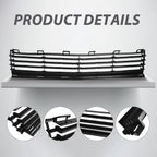 For Toyota Prius 2004-2009 Matte Black Front Bumper Lower Mesh Grille TO1036112
