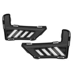 For 2017-2020 Nissan Rogue LED DRL Bumper Turn signal sequential Fog Light Pair