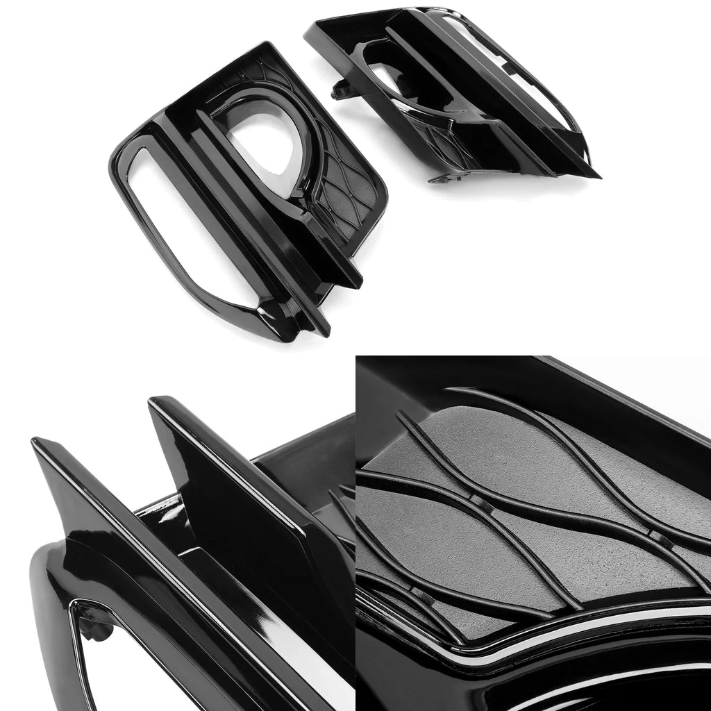 Fog Lights Cover Bezel for 2014-2017 for Infiniti Q50 Sport Gloss Black