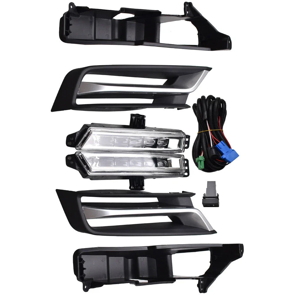 For Honda HR-V HRV 2022 2023 2024 LED Fog Lights Lamps Set W/DRL Left & Right