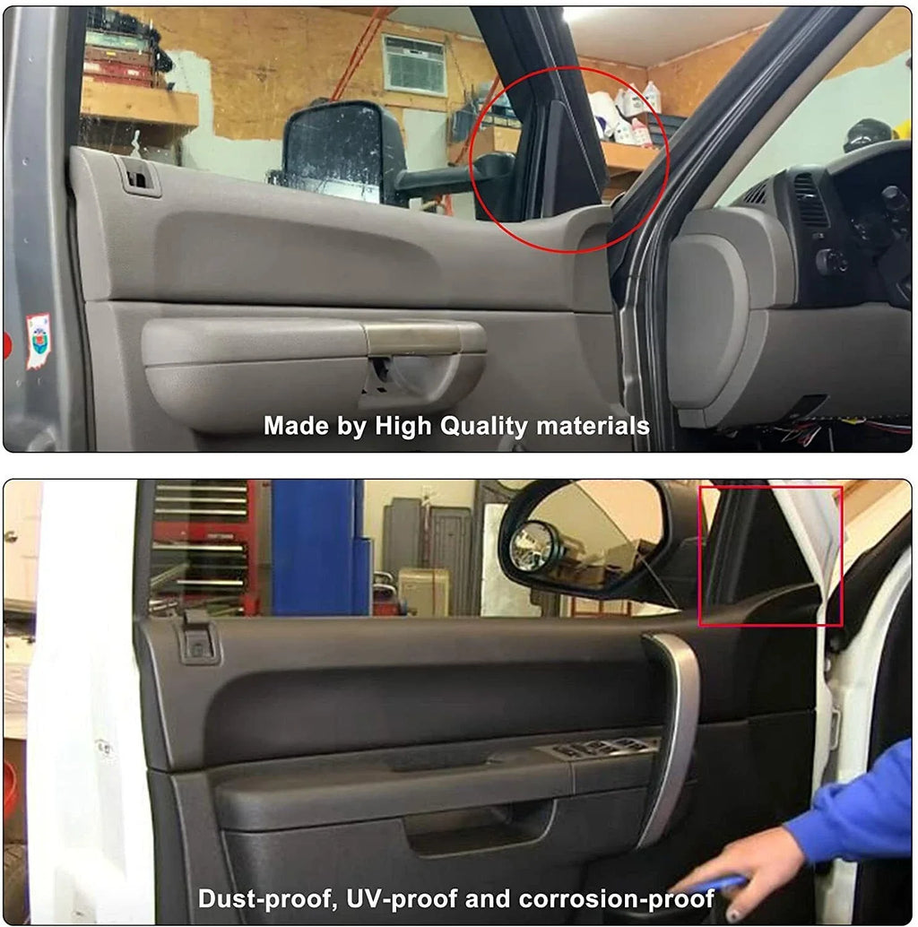 Interior Door Upper Trim Panel Pair for 2007-2014 for Chevrolet for Silverado