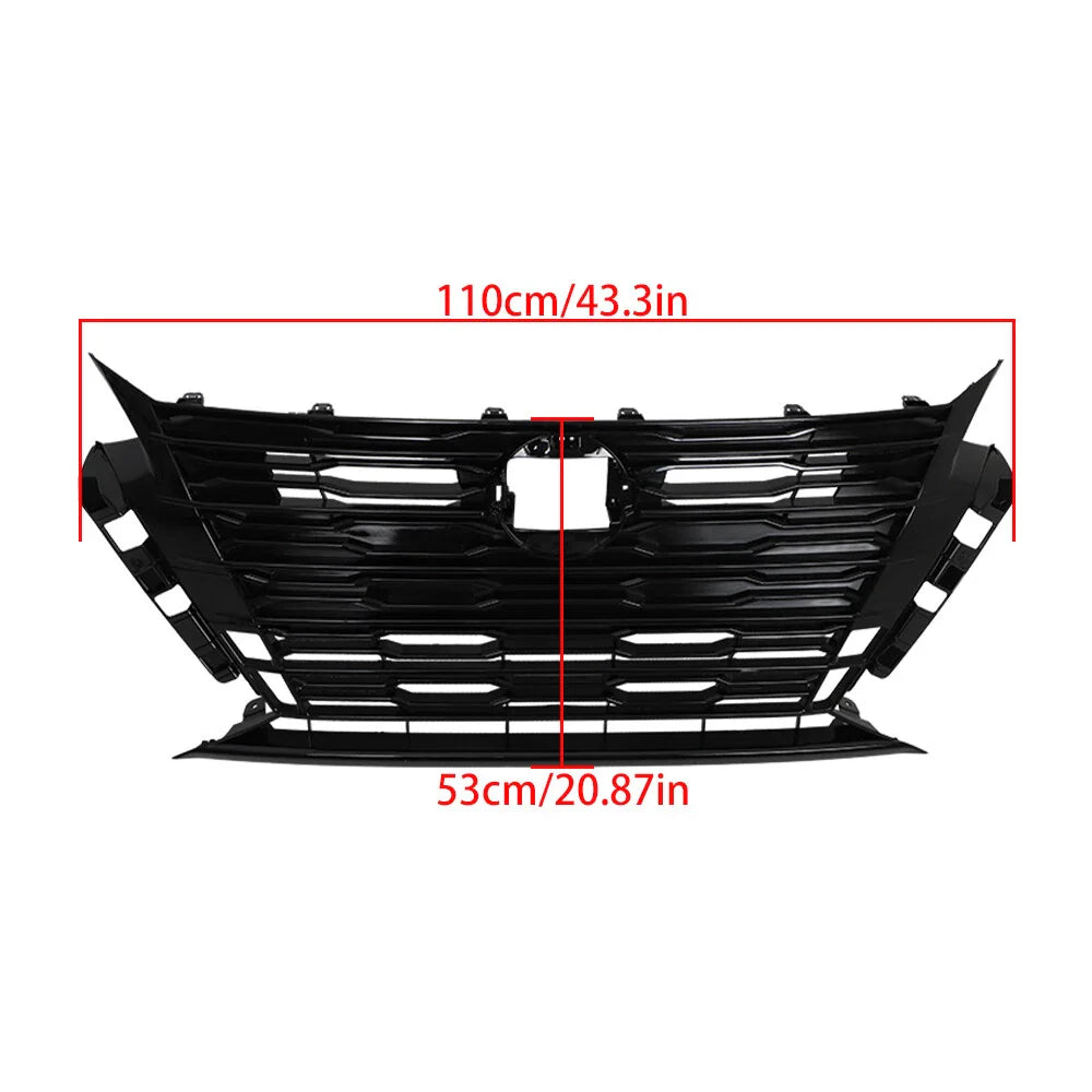 Front Grille Plastic Gloss Black 62310-9HF8E For 2023-2024 Nissan Altima SL/SV