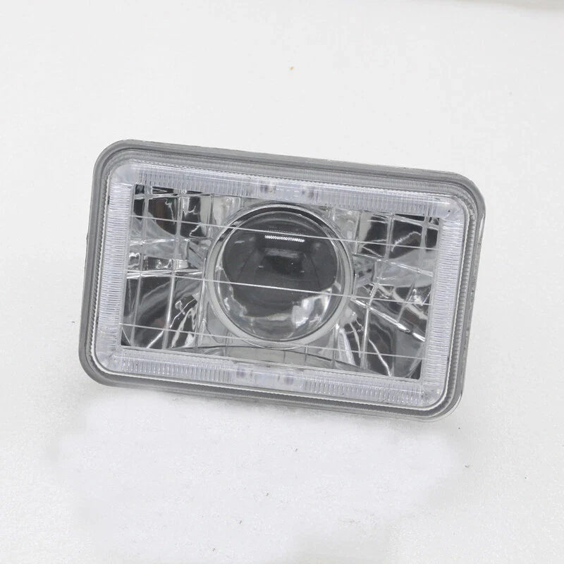 Pair FOR Chevrolet C10 1980 1981 1982 4x6" inch LED Red Clear Lens Headlights