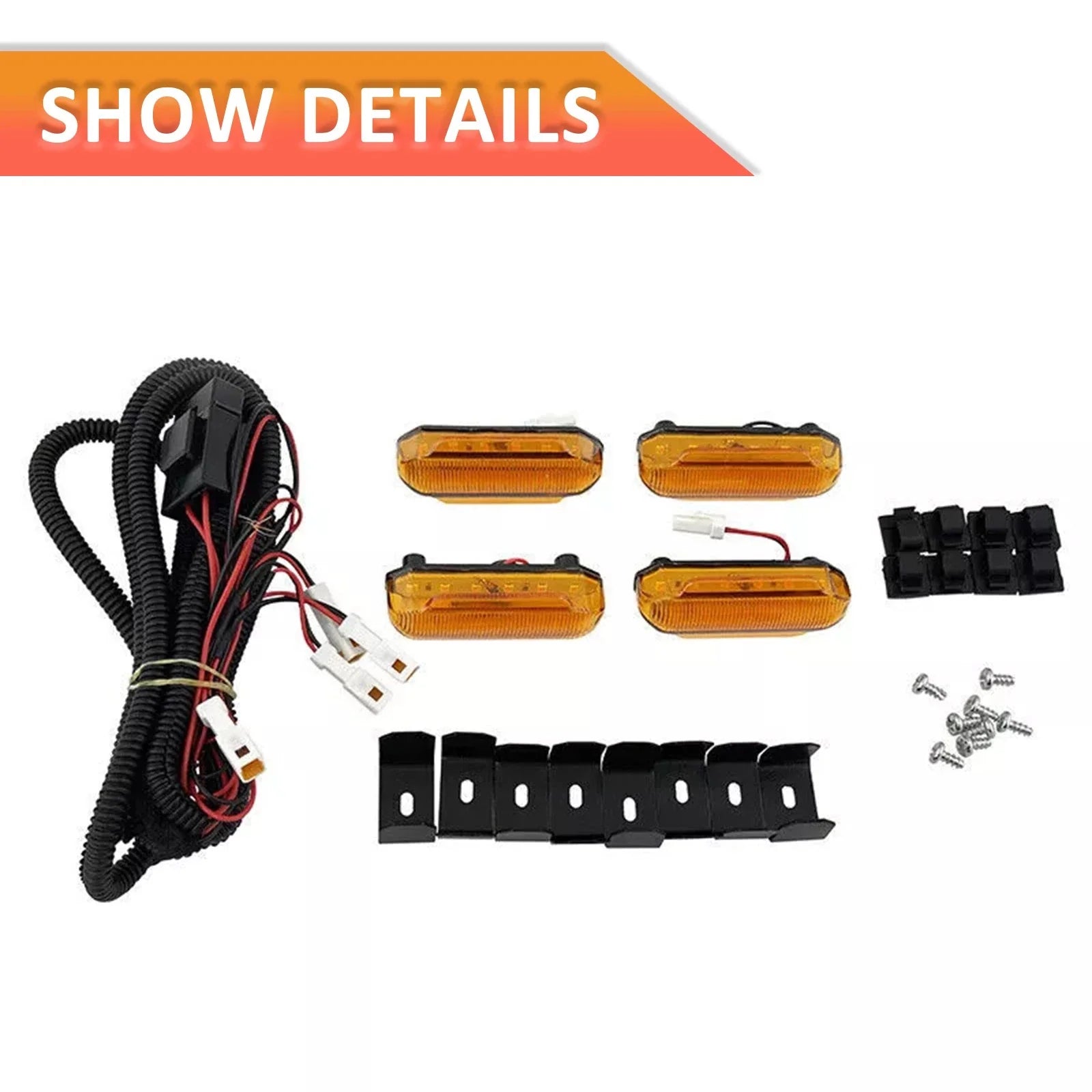 Front Grille Lights Kit For 2019-2024 Toyota RAV4  LE SE XLE XSE Limited LED