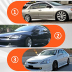 For 2018-2022 Honda Accord Sedan 4-Door Window Visor Vent Rain Guards Deflector