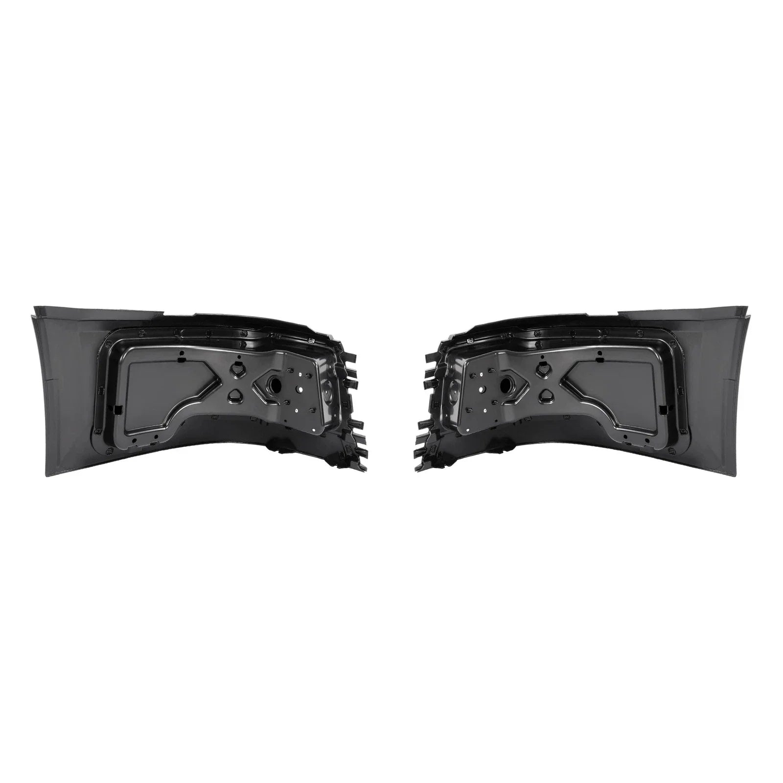 LH+RH Front Bumper End Cap Extension Corner W/Fog Light Hole For Volvo VNL 04-18