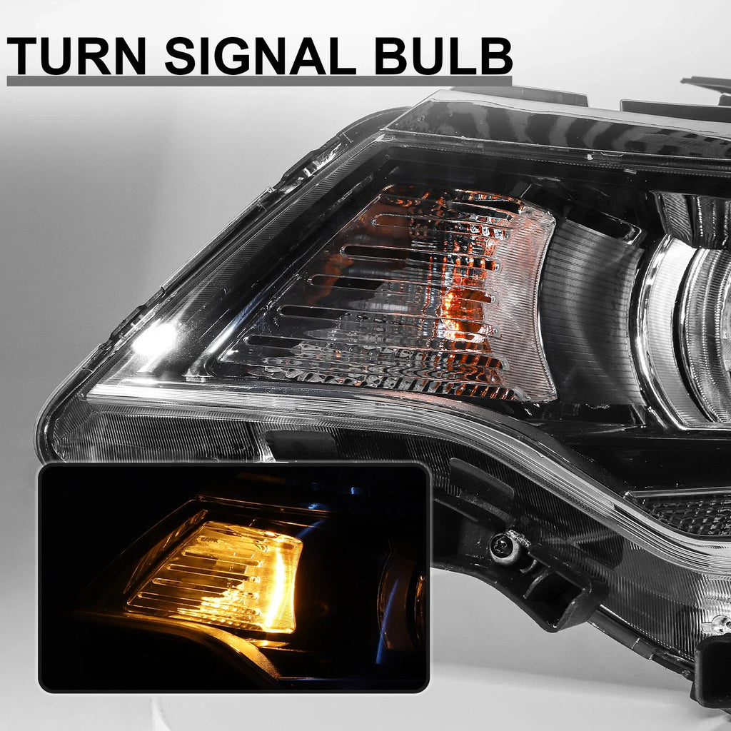 LED DRL Headlights w/ Bulbs Headlamps Left & Right for 2016-2018 for Kia Optima