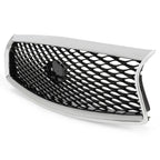 For 2014 2015 2016 2017 Infiniti Q50 Chrome Front Bumper Grille Grill Assembly