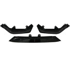 Fit 2022-2024 Honda Civic LX EX Si Gloss Black Front Bumper Lip Splitter 3PCS
