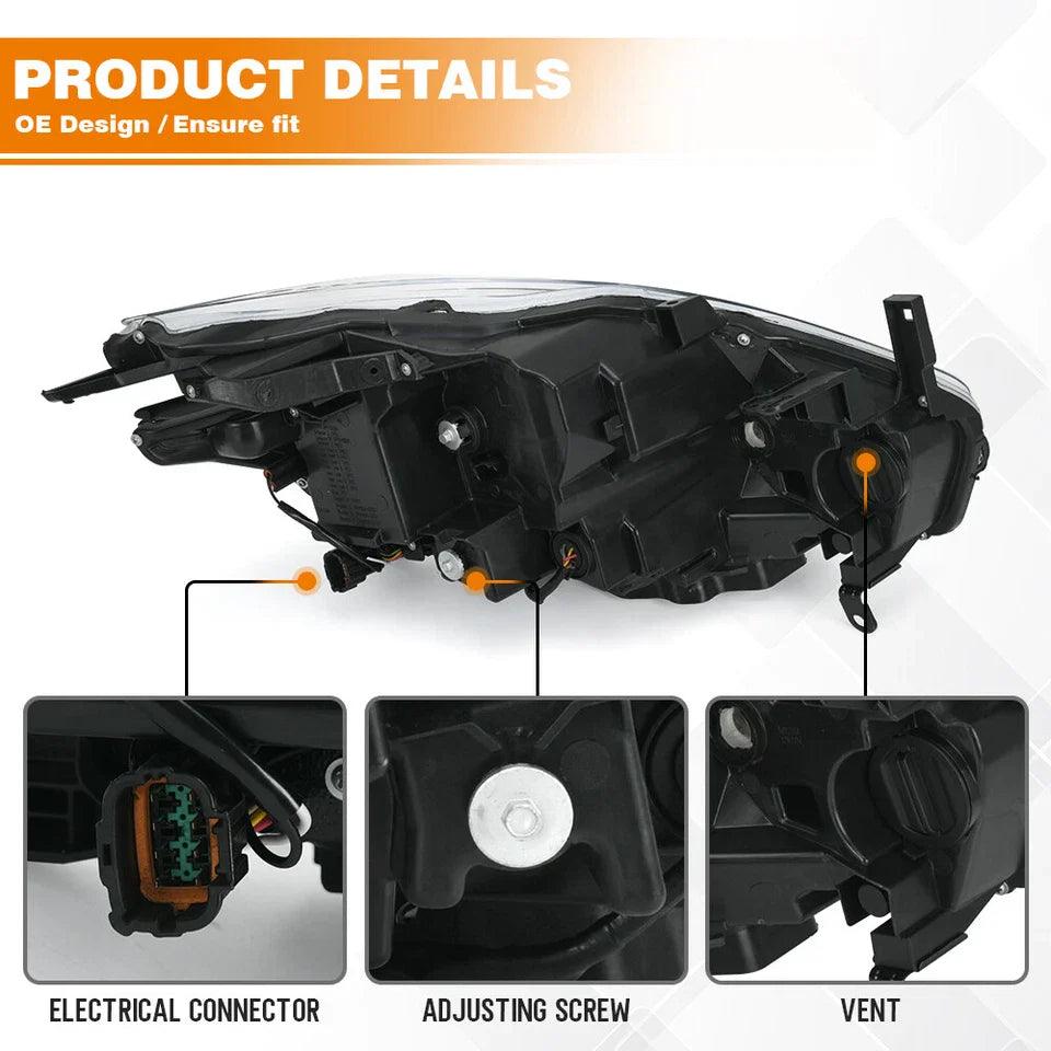 Full LED Headlight Headlamp Right Passenger Side for 2015-2018 for Nissan Murano