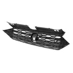 For 2019 20 2021 Volkswagen VW Jetta MK7 Front Bumper Grille Glossy Black Grill