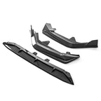 Black Rear Trunk Spoiler Wing & Front Bumper Lip For 2022-2024 Honda Civic Sedan