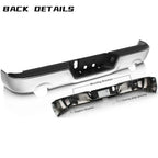 For 2009-2018 Dodge Ram 1500 Chrome Rear Step Bumper W/O Sensor W/ Dual Exhaust
